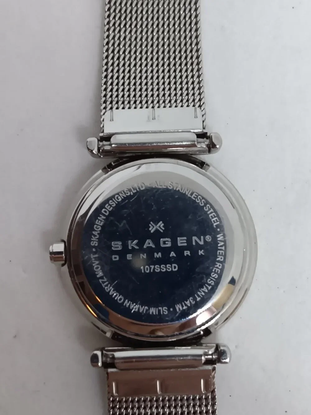 Skagen 107SSSD Women's 25mm S/ Steel Mesh Band Slim Profile Quartz Watch